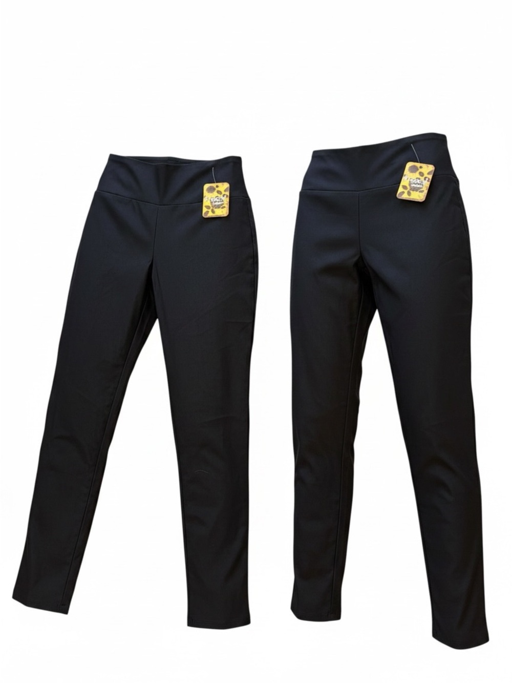 Hybrid & company Black Ponte Skinny Pull-On Pants - High Waist 2Pair